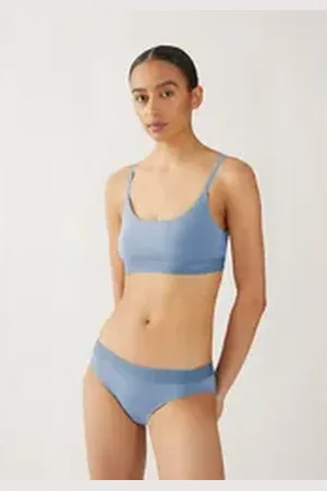 Armedangels Bügelloser BH TOVAA Damen Bralette aus TENCELTM Modal Mix Fitted blau M/38/40
