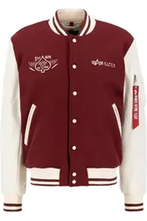 Alpha Industries Bomberjacke Men - Bomber Jackets Varsity Air Force Jacket rot L