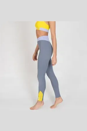 Bodyguard Leggings Tight-Falmouth farblich abgesetzter Bund grau 40