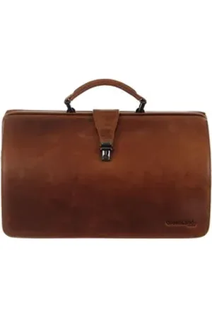Greenland Nature Henkeltasche Doc-Bag, aus echtem Leder braun