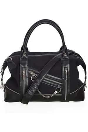 Banned Retro Schultertasche Edwards Travel Bag, Gothic Handschellen Zips Weekender schwarz
