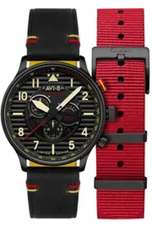 Avi-8 Quarzuhr AV-4109-01 Herrenuhr Flyboy Spirit of Tuskegee Limited Chrono 44 AV-4109-01 Herrenuhr Flyboy Spirit of Tuskegee Limited Chrono 44mm 5ATM