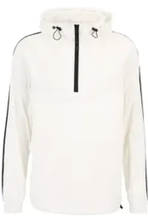 Urban classics Trainingsjacke Herren Crinkle Nylon Pull Over Jacket (1-St) weiß S