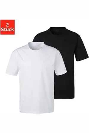 Bench T-Shirt (2er-Pack) Basic in uni schwarz XL