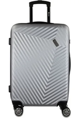 Mano Hartschalen-Trolley Don Carlo, 4 Rollen silberfarben 41 cm x 58.5 cm