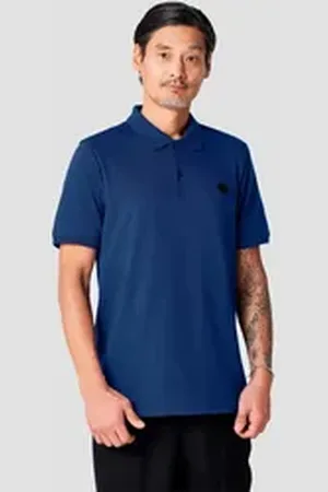 BMW Poloshirt mit Logoprägung auf Brusthöhe blau S