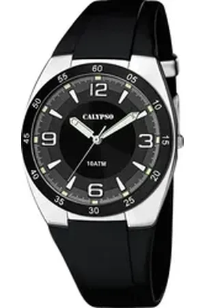 Calypso Quarzuhr Herrenuhr K5753-3 Schwarz Kunststoffband 40 mm