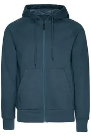 Trigema Sweatjacke Sweatjacke mit Kapuze (1-tlg) blau 4XL
