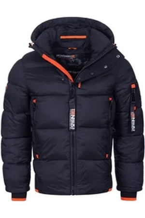 Geographical Norway Steppjacke Herren Winter Jacke warm gefüttert Parka Steppjacke Outdoor PUFFER blau S