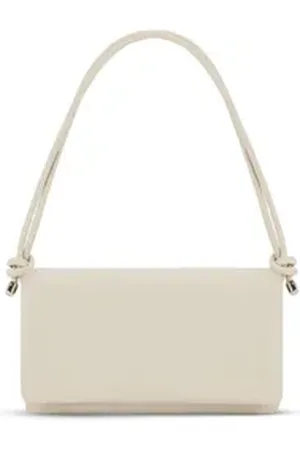 Expatrié Umhängetasche Juliette 2in1 Clutch und Umhängetasche Damen, 2-in-1 Umhängetasche und Clutch, Abnehmbarer Gurt weiß