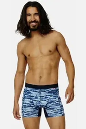 DANISH ENDURANCE Boxershorts Sports Trunks (6-St) Schnelltrocknende Sportunterhose, ohne Aufrollen & Verrutschen blau L