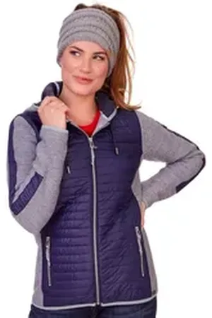 SPIETH & WENSKY Outdoorjacke Steppjacke Damen - SODE - dunkelblau/grau blau|grau 34