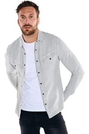 EMILIO ADANI Langarm-Poloshirt Langarm-Shirt mit Polo-Kragen grau L