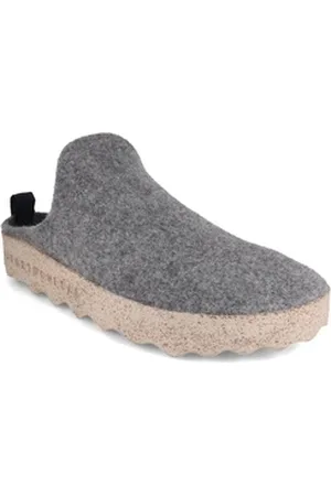 Asportuguesas Herren Filz Clog Come, concrete, nachhaltig, filz, bequem, kork Hausschuh Hypoallergen grau 46 EU