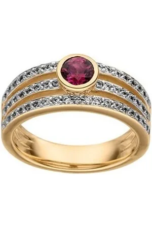 Viventy Silberring 782311 Ring Damen Roter Topaz Zirkonia Silber Roségold Gr. 56