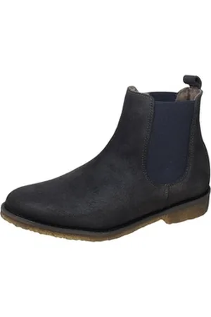 Clic! 9514 Chelsea Stiefeletten Boots Leder Lammfell Schnürstiefelette