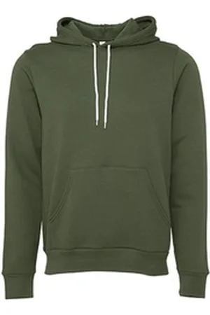 Bella + Canvas Hoodie Leichter Herren Kapuzen Sweater / Hoody für Männer Gr. XS bis XXL Innen angeraut (Fleece) grün S