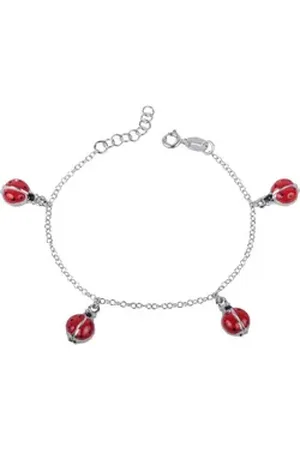 FAVS Silberarmband Mädchen-Armband 925er Silber, Emaille silberfarben