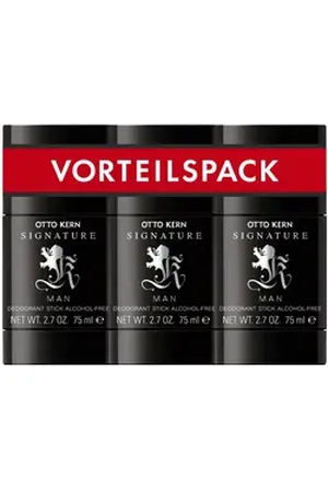Otto Kern Deo-Set Signature Man, Spar-Set, 3-tlg., mit einer energetischen Kopfnote schwarz