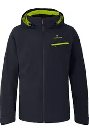 Bergson Regenjacke TALLMOS 3in1 Doppeljacke Herren Regenjacke, Fleece Innenjacke, 20000 mm Wassersäule, Normalgrö blau normal | 58