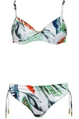Maryan Mehlhorn Bügel-Bikini White Leaves mit verstecktem Bügel weiß 42