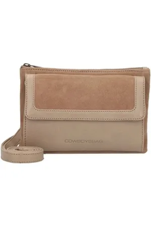 Cowboysbag Umhängetasche Seventies Suede, Leder beige