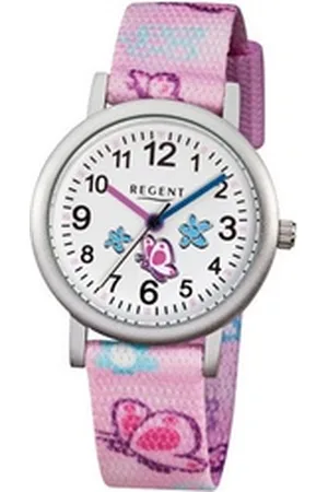 Regent Quarzuhr Kinderuhren Motiv Vögel F491/F1478