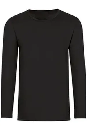 Trigema Longsleeve Langarmshirt (1-tlg) schwarz 128