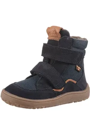 Froddo ® BAREFOOT TEX WINTER Barfußschuh, Winterstiefel, Klettstiefel mit kuscheligem Wollfutter blau 29 EU