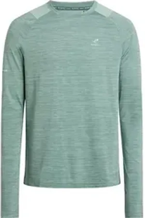 energetics Langarmshirt He.-Langarmshirt Ailo LS M MELANGE/BLUE AQUA/GR blau XXL