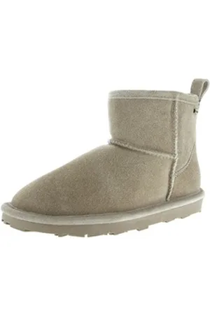 Axelda Damen wasserabweisende Winterboot Schlupfstiefel grau 41 EU