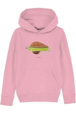 Mr. & Mrs. Panda Hoodie Avocado Yoga 12-14 Jahre (152/164) - Cotton Pink - Geschenk, Jungen H (1-tlg) rosa 12-14 Jahre (152/164)