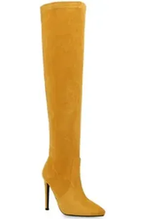 VAN HILL 832627 Overkneestiefel Schuhe gelb 39 EU