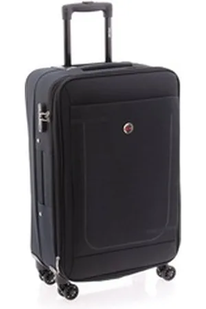 John Travel Weichgepäck-Trolley Set 2-teilig - 4 Rollen, 67 und 55 cm, Dehnfalte, 4 Farben schwarz