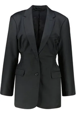 Designers Remix Blusenblazer Damen Blazer JOLENE mit Wolle (1-tlg) schwarz 34