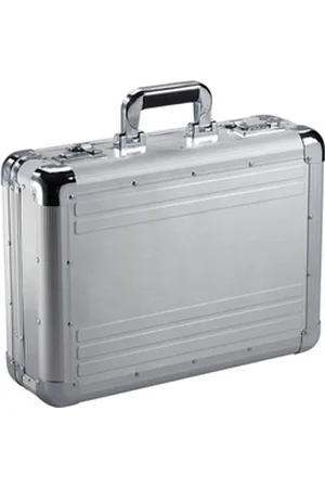 Dermata Aktenkoffer aus Alu - 45 x 34 x 15 cm silberfarben