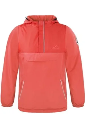 Normani Windbreaker Kinder Windbreaker Mayo Unisex Winterjacke Regenjacke wasserdichter Anorak mit Reflektoren orange 146-152