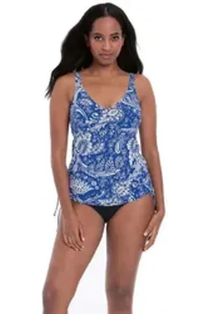 Anita Since 1886 Tankini Paisley Blossom - Style Malaika Bügeltankini mit 360° Brustfutter blau 44