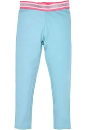 BONDI Trachtenlederhose Baby Mädchen Leggings mit Glitzersteinen 362 blau 140