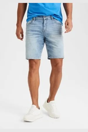 Buffalo Jeansshorts 5-Pocket Shorts, mit normaler Bundhöhe, kurze Hose aus elastischer Denim-Qualität blau 33