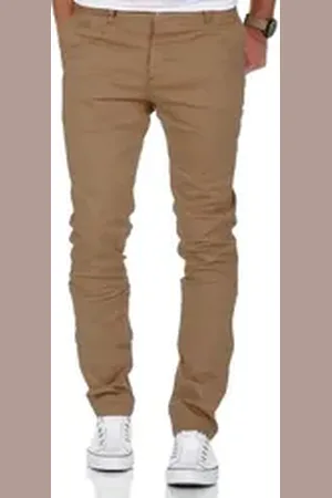 amaci Chinohose ATLANTA Slim Fit Chino mit Stretch beige|braun W32/L30