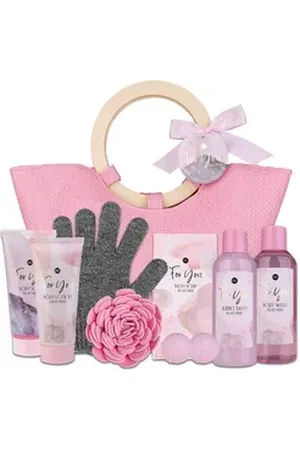 accentra Pflege-Geschenkset Pink Rose, in einer Handtasche rosa