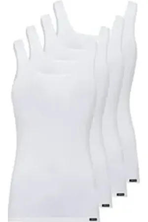 Skiny Achseltop 4er Pack Damen Tank Top Cotton Advantage (Packung, 4-St) - weiß 36