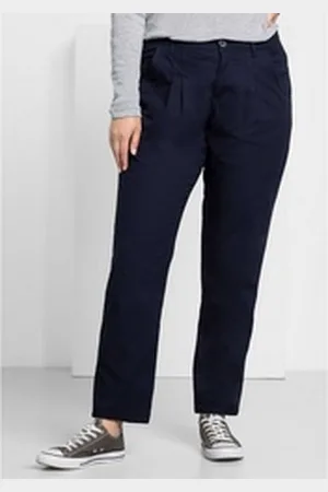 Sheego Chinohose Große Größen in Stretch-Qualität blau 100