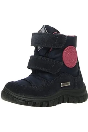 Naturino Stiefel Pile Boots mit Klett Wollfutter wateerproof Blau Schnürstiefelette
