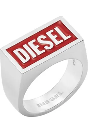 Diesel Fingerring Herren-Herrenring Edelstahl silberfarben 56