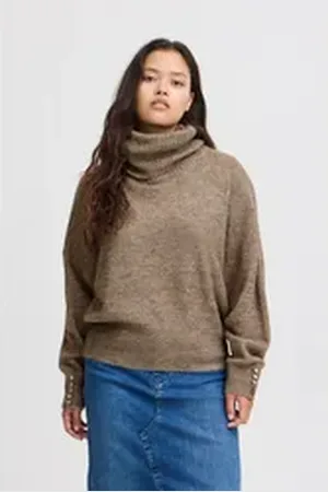 Ichi Rollkragenpullover IHKAMARA RN2 lässiger Rollkragenpullover kurz | S