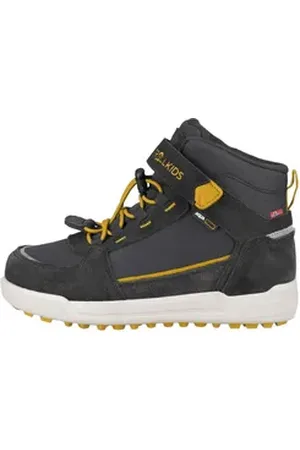 TROLLKIDS KIDS GRYLLEFJORD MID CUT Winterstiefel wasserdicht, Klettverschluss, reflektierende Details schwarz 38 EU