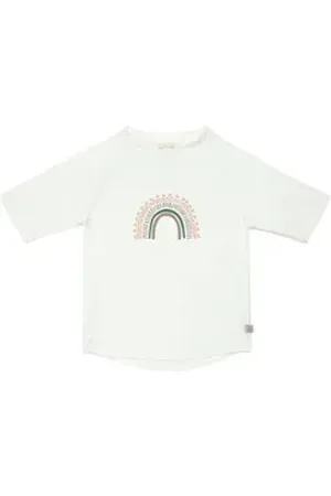 LÄSSIG LÄSSIG Bade-Shirt LÄSSIG Splash & Fun Schwimmshirt Badeshirt Kurzarm Shirt mit UV-Schutz weiß 92