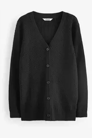 Clarks Strickjacke Strickjacke mit Zopfmuster, große Mädchen (1-tlg) schwarz 166 (15 J.)
